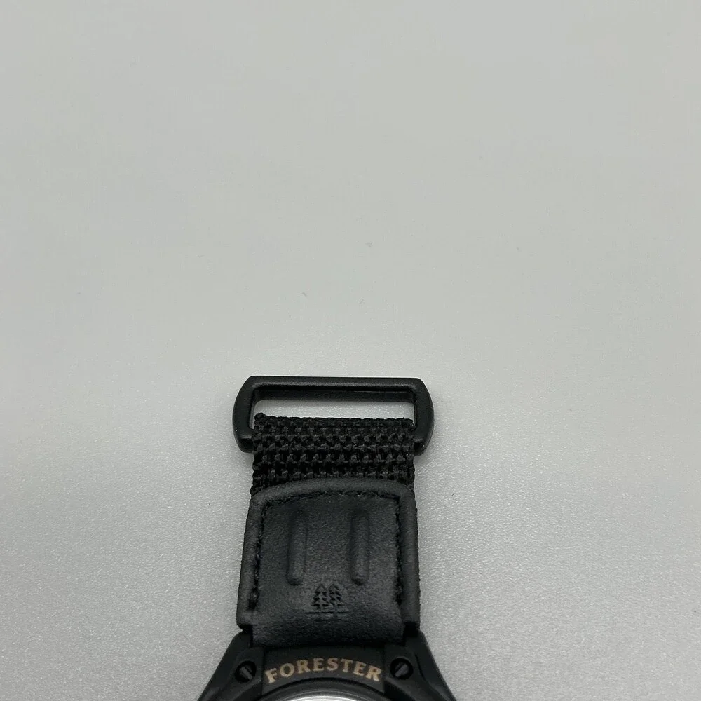 Vintage Casio Forester FT-500 Men Watch 41mm Black Nylon Illuminator New Battery